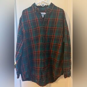 Duluth Trading Co Plaid Flannel Button-Down